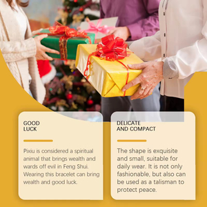 Gold Pixiu Beaded <b>Bracelet</b> Beautiful Meaning of Male and Female Couples Hand <b>String</b> Fashion Elegant Collocation - Product Image 5