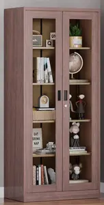 Top-Ranked Modern Steel Locker Wardrobe With Adjustable Bookshelf Glass Display Clothes Storage File Cabinet Home Hotel Office