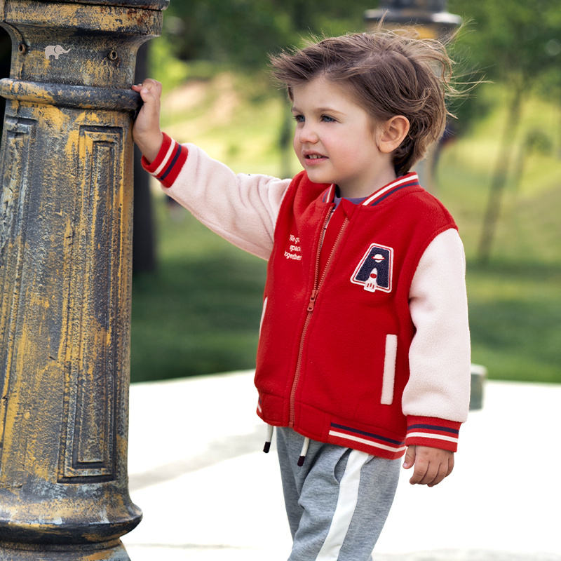 DB3242328 DAVE BELLA Children Boys Coat 2024 Autumn New Baby Boys Fashion  Style Cute Sport Long Sleeve Coat