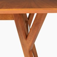 Table de salle à manger rectangulaire extensible en bois massif de chêne noyer 60 "-92" Mid Century Modern 6 8 10 Seater