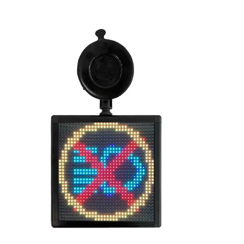 P4 32*32 RGB WiFi APP kontrol Emoticon LED araba işareti programlanabilir LED reklam panosu araba arka pencere dijital ekran araç led ekran