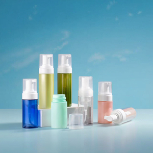 Bouteille pompe moussante en plastique PET 120 ml (4 oz) avec logo personnalisé, pour savon pour les mains, nettoyant visage, soins personnels, cosmétiques, avec bouchon - Product Image 3
