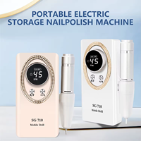 2025 SG710 perceuse à ongles Rechargeable Mini perceuse à ongles sans fil Portable Gel Kit de perceuse à ongles 30W manucure pédicure 45000 tr/min
