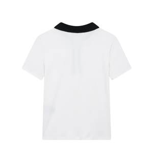 เสื้อสเวตเตอร์ถักลายปะติดปะต่อแฟชั่นใหม่ประจำฤดูร้อนปี 2025 ของ PB&ZA สำหรับผู้หญิง เสื้อโปโลแขนสั้นสไตล์วินเทจ เสื้อคลุมผู้หญิงสุดชิค - Product Image 3