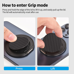 Soporte Magnético de Fibra de Aramida con Anillo Giratorio 360° y Soporte de Dedo Compatible con Teléfonos Inteligentes iPhone y Samsung - Product Image 6