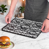 Papier kraft imprimé sur mesure, enduit de PE, simple face, résistant à la graisse, pour emballage de sandwichs, aluminium, pour emballage alimentaire de hamburgers