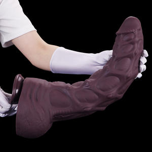 Extra Grote Dikke Realistische Dieren Penis Siliconen Anale Plug Realistische Penis Gigantische Anale Dilatator Speelgoed Unisex Masturbatie Penis - Product Image 1