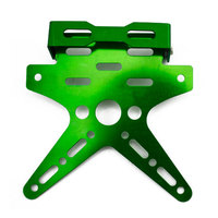 Support de plaque d'immatriculation universel réglable en aluminium CNC pour scooter et moto, fixation arrière électrique en alliage