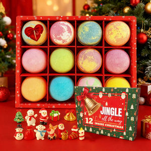 Ensemble cadeau <span class=keywords><strong>de</strong></span> bombes <span class=keywords><strong>de</strong></span> <span class=keywords><strong>bain</strong></span> effervescentes avec logo personnalisé, 12 pièces/boîte, bulles flottantes, bombes <span class=keywords><strong>de</strong></span> <span class=keywords><strong>bain</strong></span> <span class=keywords><strong>de</strong></span> Noë<span class=keywords><strong>l</strong></span> avec des jouets surprises à <span class=keywords><strong>l</strong></span>'intérieur - Product Image 1