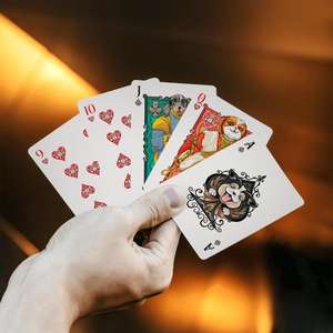 Cartes de poker recyclées de <span class=keywords><strong>casino</strong></span> professionnel et amusant en famille écologique, finition lisse, fabriquées à partir de carton ondulé duplex - Product Image 4