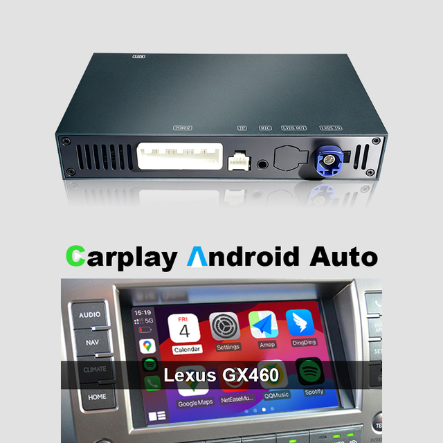 CZT-AUTO OEM ODM Portable Wireless CarPlay Android Auto Adapter Built-in WiFi LEXUS GX Mirror Link Radio Upgrade