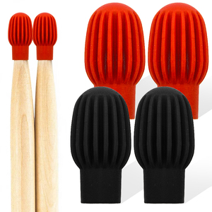 Protège-pointes de baguette de batterie en silicone, housse de protection pour batte de grosse caisse, accessoires de batterie pour l'entraînement, vente en gros OEM - Product Image 1