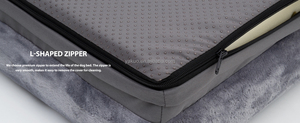 Coussin <span class=keywords><strong>de</strong></span> soutien en forme <span class=keywords><strong>de</strong></span> L, <span class=keywords><strong>lit</strong></span> orthopédique <span class=keywords><strong>pour</strong></span> chien, lits imperméables <span class=keywords><strong>pour</strong></span> chien, canapé <span class=keywords><strong>pour</strong></span> chien en flanelle avec mousse à alvéoles, amovible et lavable - Product Image 5