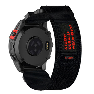 Correa de Reloj de Nailon con Velcro de Liberación Rápida de 20, 22 y 26 mm para <span class=keywords><strong>Garmin</strong></span> Fenix 8, 7X, 6, 5, Correa Resistente y Transpirable con Gancho y Bucle para Senderismo al Aire Libre - Product Image 3