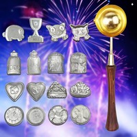 Traditionelle Silber-Bismut-Münze zum Silvester-Sammlerstück, 3g, galvanisiert, Feiertagssouvenir für Gebetsfeste, Zhejiang