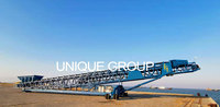 Industrial Mobile Retractable Stacking Conveyor Radial Telescopic Stockpiler