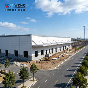 โกดังคลังสินค้าโครงสร้างเหล็กสำเร็จรูปหลายชั้นแบบ Clear Span สำหรับตลาดเอเชียตะวันออกเฉียงใต้ ความแข็งแรงสูง - Product Image 1