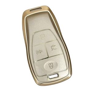 Funda de Metal y TPU para llave inteligente de coche, funda Fob para BAIC X65 EU5 D50 BJ40 DJ80, accesorios protectores de llave, funda para llave - Product Image 1