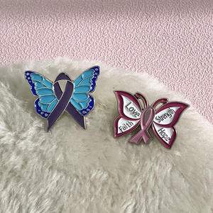 Neue Niedliche Mädchen-Serie Antik-Goldplattierte Schmetterlingsförmige Zinklegierung Metallbroschen Kreative Bunte Insekten-Accessoires Spezial - Product Image 4