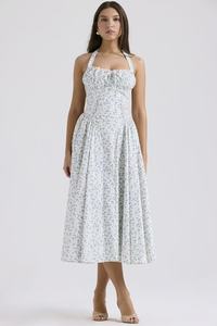 Vestido Corto con Mangas Abullonadas y Cuello <span class=keywords><strong>en</strong></span> V WW185 - Product Image 2