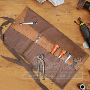 China Supplier Customize Vintage Outdoor <strong>Tool</strong> Wrap Leather <strong>Tool</strong> <strong>Roll</strong> - Product Image 6
