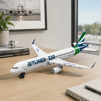 Modèle d'avion Jetliner 320 en blocs de construction, collection de jouets pour les distributeurs de jouets, les détaillants de modélisme, les marchés de cadeaux et les projets OEM