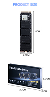 LEVOFAST Disque Dur 1TB Nvme M2 Disques durs  Disco Duro Solid State pour ordinateurs portables M.2 SSD NVME 1TB