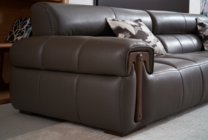 ชุดโซฟาหนังแท้ทันสมัยสำหรับอพาร์ทเมนต์และห้องนั่งเล่นสุดหรู - Product Image 4