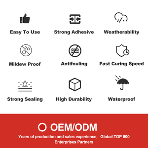 Wide Temperature Range Transparent Acetic <strong>Silicone</strong> Sealant 4-6Mpa Tensile Strength 4-8 Hours Cure Time for Woodworking Packing - Product Image 5