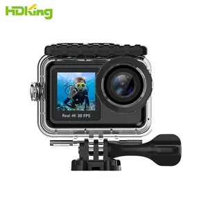 HDKing Body กล้องสปอร์ตกันน้ำ,กล้องแอคชั่นกลางแจ้งแบบแมนนวล4K/8K Hd 1080P กีฬาติดตามอัตโนมัติ