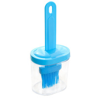 Bouteille à huile ménagère avec pinceau, petite potte à huile de cuisine, résistante aux hautes températures, pour la cuisson et le barbecue, en plastique PP monobloc