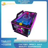 Table de hockey sur air professionnelle en métal de qualité All-Star, machine de jeu d'arcade sportive à monnayeur avec écran LED, garantie 1 an