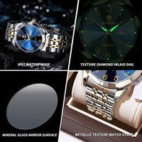 Jam Tangan Pria Binbond B4233 4233 Quartz Stainless Steel Tahan Air Bercahaya Kalender Lengkap Bisnis Kasual