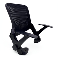 Vente en gros d'accessoires ergonomiques pour chaises de bureau en maille Dossier confortable de siège de visiteur en plastique fabriqué avec confort et style