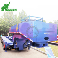 Semi-remorque modulaire hydraulique multi-essieux à direction pour le transport de marchandises surdimensionnées
