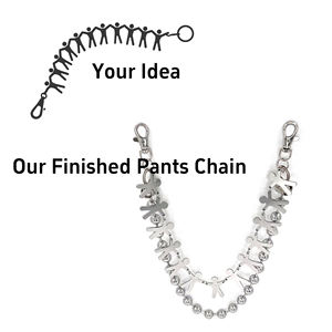 Cadena para Cartera Lateral y Accesorio para Cintura para Hombre Estilo Vintage y en Tendencia con Placa de Hierro y Latón y Hebilla para Jeans Moda Punk Calavera Hip Hop en Capas para Pantalón - Product Image 3