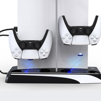 Vente en gros pour PS5 RGB éclairage ventilateur de refroidissement station de charge accessoires de jeu