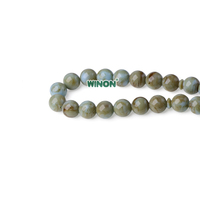 Chapelet musulman en résine ambre gris céladon clair Winon, 10 mm, 45 perles, Tasbih islamique Haji, cadeau unisexe