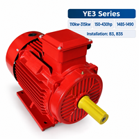 Motor Listrik Tiga Fasa Efisiensi Tinggi YE3 IE3 110kW-315kW 150-430HP 1485-1490RPM Motor AC Industri B3 B35