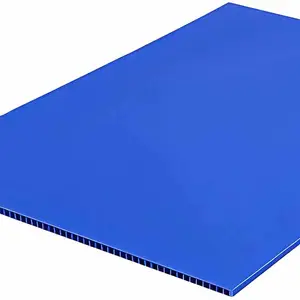 Machine Manufacturer Supplier Size 24x24 Thickness 3mm 5mm 7mm Blue PP Corrugated Plastic Sheet