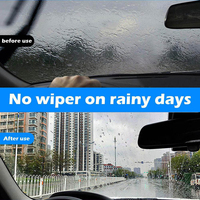 Répulsif Pluie 100 ml pour Rétroviseur – Revêtement Hydrophobe Anti-Buée pour Pare-Brise de Voiture, Spray Imperméabilisant Longue Durée