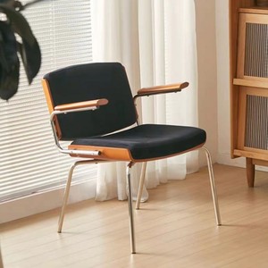 Modern <strong>Retro</strong> Restaurant Furniture Home <strong>Dining</strong> <strong>Chair</strong> with Velvet Cafe Bistro Metal Wood Seat and Armrest <strong>Dining</strong> <strong>Chairs</strong> - Product Image 6
