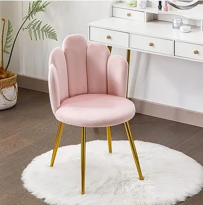 เก้าอี้ผ้ากำมะหยี่มีขาโลหะสีทองสำหรับใช้ในบ้านสำนักงานเฟอร์นิเจอร์ห้องรับประทานอาหารสไตล์นอร์ดิก