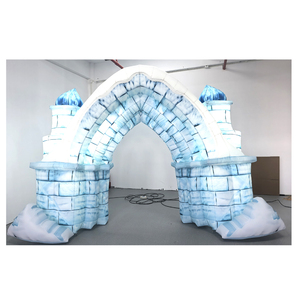 Arche gonflable commerciale en bâche PVC avec pulvérisateur d'eau, motif palmier tropical, jouet aquatique extérieur pour enfants, idéale pour la <span class=keywords><strong>location</strong></span> lors de fêtes d'été - Product Image 4