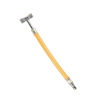 Tuyau de gonflage universel pour pneus, buse robuste anti-fuite, jauge de pression facile à utiliser pour voiture, moto, vélo