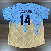 Maillot de baseball personnalisé par sublimation pour équipes et clubs, ensemble uniforme uni avec rayures, maillots et pantalons de baseball vierges en gros