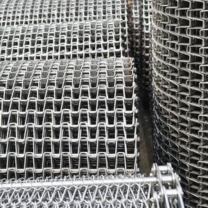 Paslanmaz çelik 304 Metal u-şekilli konveyör bant büyük duvar örgü oluklu bölme örgü karbon çelik petek konveyör bant - Product Image 1