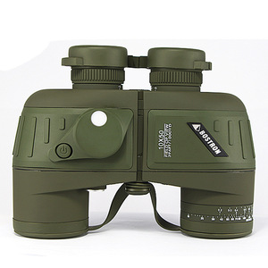Botron Binoculars 10x50 Military Green With Compass Rangefinder For Outdoor Use - Product Image 1