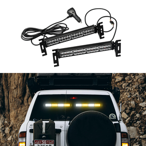 2 en 1 162 LED luz de advertencia de seguridad para parabrisas delantero de coche 6 colores cambiantes vehículos lámpara de señal de emergencia estroboscópica 12V 24V - Product Image 1