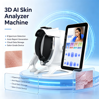 Analyseur de peau 3D AI de bureau, système d'analyse de la peau professionnel, analyseur de peau à 8 spectres pour salon de beauté, clinique